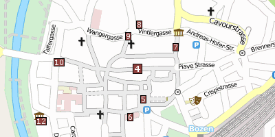 Bozner Lauben Bozen Stadtplan