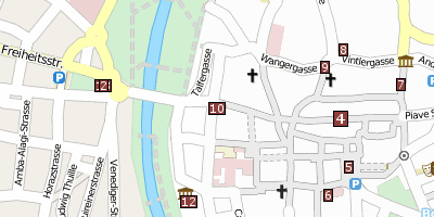 Südtiroler Archäologiemuseum Stadtplan